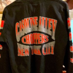 Medium, men’s long sleeve biker T-shirt